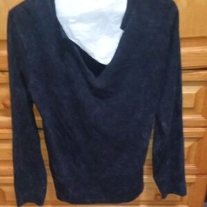 On Fire Women's Dark Sweater V-Neck